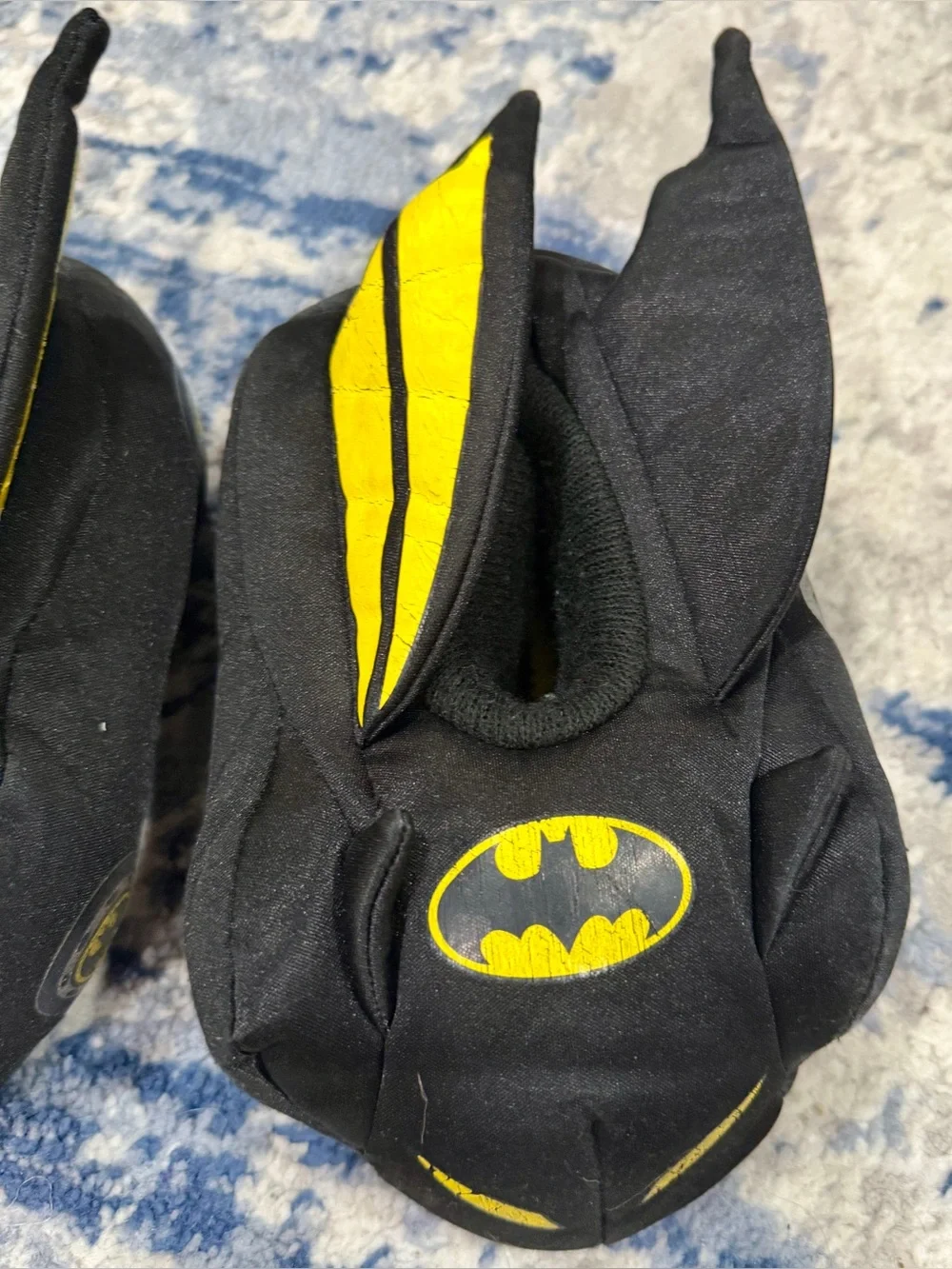Batman Black and Yellow Kids Footie Booties